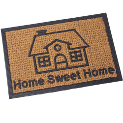 Felpudo Alexandra House Living HOME SWEET HOME Marrón 40 x 1 x 60 cm