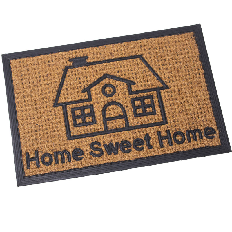 Felpudo Alexandra House Living HOME SWEET HOME Marrón 40 x 1 x 60 cm Felpudo Alexandra House Living HOME SWEET HOME Marrón 40 x 1 x 60 cm