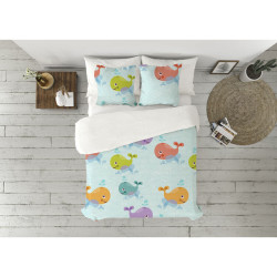 Juego de funda nórdica Pierre Cardin Ballenas Blanco Cama de 90 3 Pie
