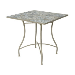 Mesa Auxiliar en Forja EDM Bistro Marrón (78 x 78 x 77 cm)