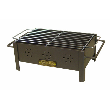 Barbacoa Imex el Zorro Sobremesa Parrilla Carbón Negro Metal 31 x 21