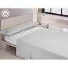 Sábana Bajera Ajustable Happy Home Lisos Cotton Plus Blanco Cama de 1