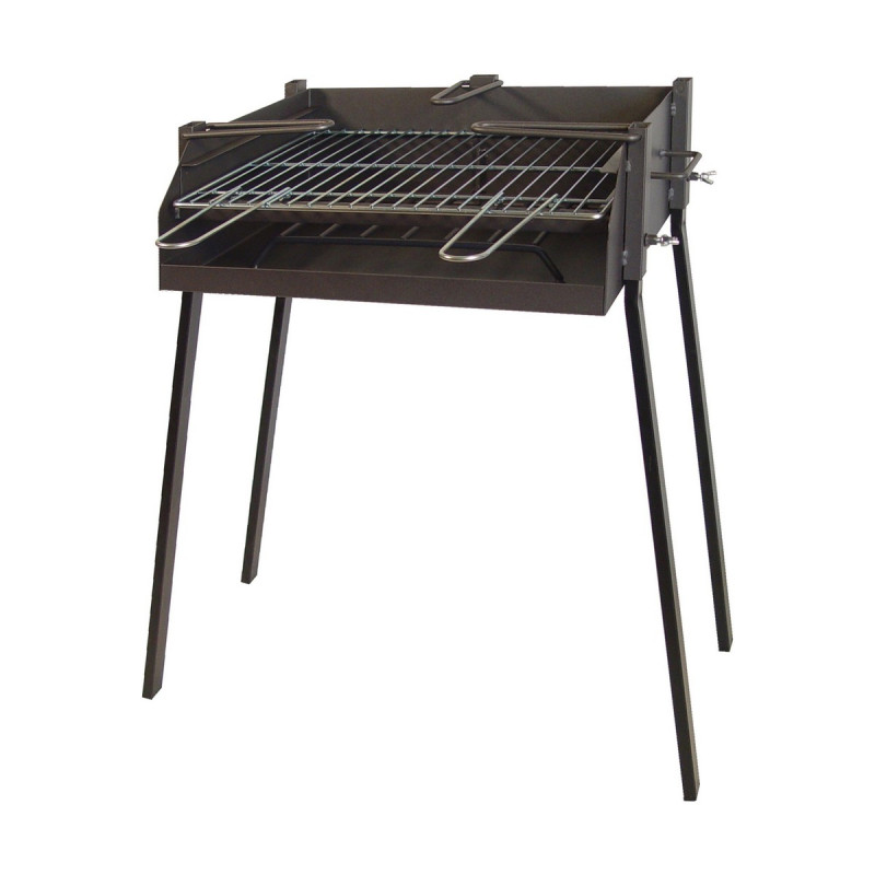 Barbacoa de Carbón con Patas Imex el Zorro Negro Metal 50 x 40 x 75 c Barbacoa de Carbón con Patas Imex el Zorro Negro Metal 50 x 40 x 75 c