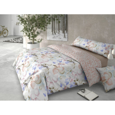 Juego de funda nórdica Pierre Cardin HOJARASCA Rosa Cama de 90 3 Piez