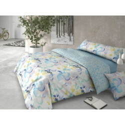 Juego de funda nórdica Pierre Cardin HOJARASCA Azul Cama de 150 3 Pie