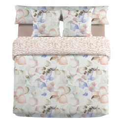 Juego de funda nórdica Pierre Cardin HOJARASCA Rosa Cama de 150 3 Pie
