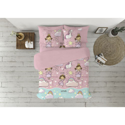 Juego de funda nórdica Pierre Cardin Morgana Rosa Cama de 105 3 Pieza