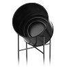Set de Maceteros Alexandra House Living Negro Metal Con soporte (3 Pie