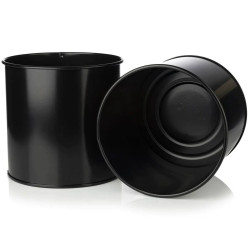 Set de Maceteros Alexandra House Living Negro Metal Con soporte (3 Pie