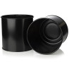 Set de Maceteros Alexandra House Living Negro Metal Con soporte (3 Pie