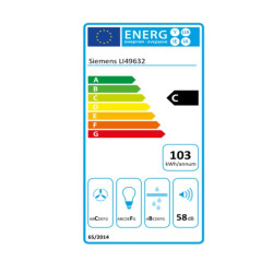 Campana Convencional Siemens AG LI49632 60 cm 330 m³/h 240W C Plata