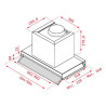 Campana Convencional Teka 113100000 90 cm 255 m3/h 50 dB 250W Plateado