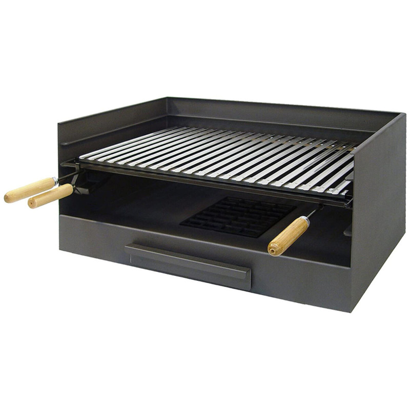 Barbacoa Imex el Zorro Sobremesa Parrilla Carbón Negro Acero Inoxidab Barbacoa Imex el Zorro Sobremesa Parrilla Carbón Negro Acero Inoxidab
