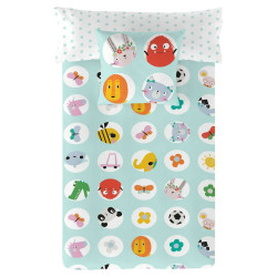 Funda Nórdica Lemon Ribbon Points Cama de 80/90 150 x 220 cm Reversib