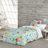Funda Nórdica Lemon Ribbon Points Cama de 80/90 150 x 220 cm Reversib