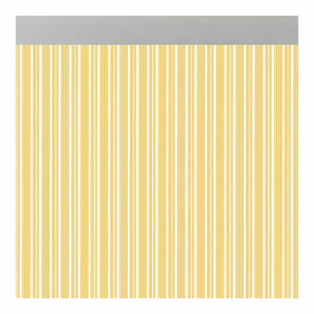 Cortina Acudam Ferrara Puertas Amarillo Transparente Exterior PVC Alum