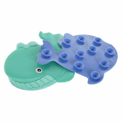 Alfombra de baño DKD Home Decor 11,5 x 1 x 10 cm Azul Turquesa Infant