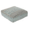 Cojín DKD Home Decor De suelo Rayas Azul Poliéster Algodón Menta Al
