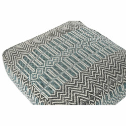 Cojín DKD Home Decor De suelo Rayas Azul Poliéster Algodón Menta Al