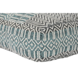 Cojín DKD Home Decor De suelo Rayas Azul Poliéster Algodón Menta Al