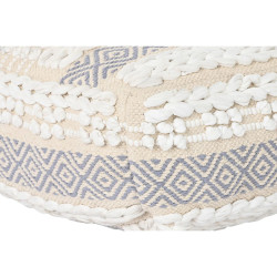 Cojín DKD Home Decor De suelo Blanco Gris Cuadrada Boho 60 x 60 x 25