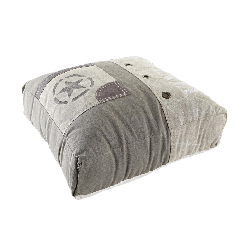 Cojín DKD Home Decor De suelo Beige Marrón Poliéster Algodón Piel