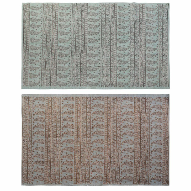 Alfombra DKD Home Decor 160 x 230 x 0,4 cm Azul Poliéster Verde Árab