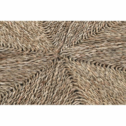 Alfombra DKD Home Decor 150 x 0,5 x 150 cm Natural Poliéster Hierba m