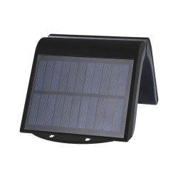 Aplique de Pared EDM Sensor de Movimiento Solar Negro 2 W 220 Lm (6500