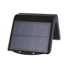 Aplique de Pared EDM Sensor de Movimiento Solar Negro 2 W 220 Lm (6500