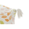 Cojín de suelo DKD Home Decor Beige Hoja de planta Shabby Chic 40 x 4