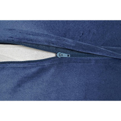 Cojín DKD Home Decor Azul Blanco Cuadrada Flores Neoclásico 45 x 10