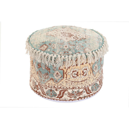 Cojín DKD Home Decor De suelo 46 x 46 x 37 cm Marrón Verde Amarillo