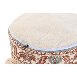 Cojín DKD Home Decor De suelo 46 x 46 x 37 cm Marrón Verde Amarillo