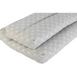 Cojín DKD Home Decor De suelo Blanco Verde Gris claro Bambú Aluminio