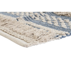 Alfombra DKD Home Decor 230 x 160 x 2 cm Azul Algodón Blanco Boho