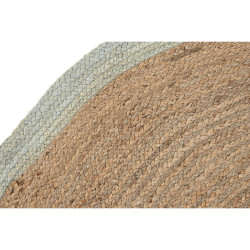 Alfombra DKD Home Decor Scandi Verde Marrón claro Jute (150 x 150 x 1