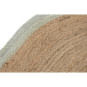 Alfombra DKD Home Decor Scandi Verde Marrón claro Jute (150 x 150 x 1