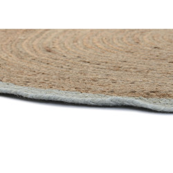 Alfombra DKD Home Decor Scandi Verde Marrón claro Jute (150 x 150 x 1