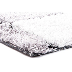 Alfombra DKD Home Decor Negro Poliéster Blanco Cuadros 120 x 180 x 2