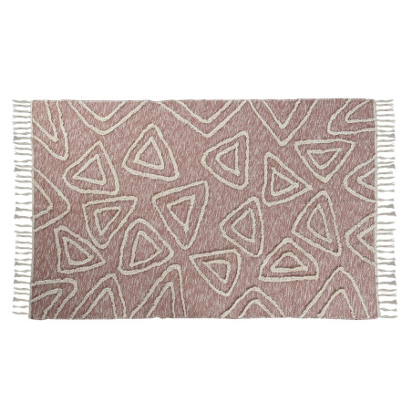 Alfombra DKD Home Decor Rosa Terracota Blanco Flecos Urbano (120 x 180