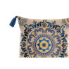 Cojín DKD Home Decor Naranja Azul cielo Azul marino Mandala 40 x 10 x