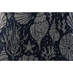 Cojín Home ESPRIT Plateado Azul marino Mediterráneo 45 x 15 x 45 cm