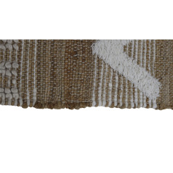 Alfombra Home ESPRIT Blanco Marrón Boho 140 x 200 x 1 cm