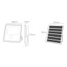 Foco Proyector EDM 31862 100 W 1200 Lm Solar Sensor de Movimiento (650