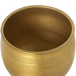 Set de Maceteros Alexandra House Living Dorado Aluminio (3 Piezas)