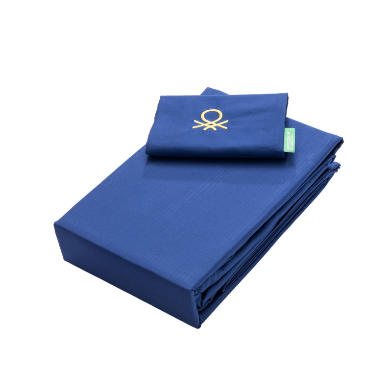 Juego de Sábanas Benetton Azul Individual 3 Piezas Juego de Sábanas Benetton Azul Individual 3 Piezas