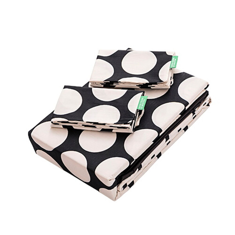 Juego de Sábanas Benetton Negro Topos 4 Piezas Juego de Sábanas Benetton Negro Topos 4 Piezas