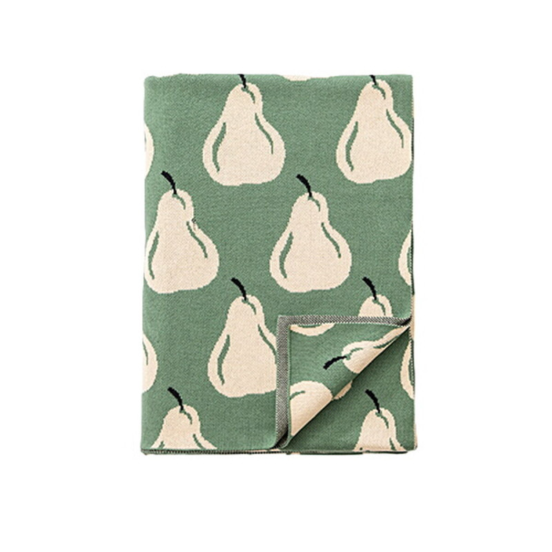 Manta Benetton Amarillo Verde Pera 140 x 190 cm Acrílico Manta Benetton Amarillo Verde Pera 140 x 190 cm Acrílico