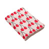 Manta Benetton Rojo Beige Cerezas 140 x 190 cm Acrílico